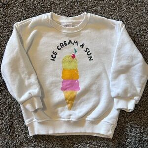 Ice Cream & Sun Kids Sweatshirt - White from Zara